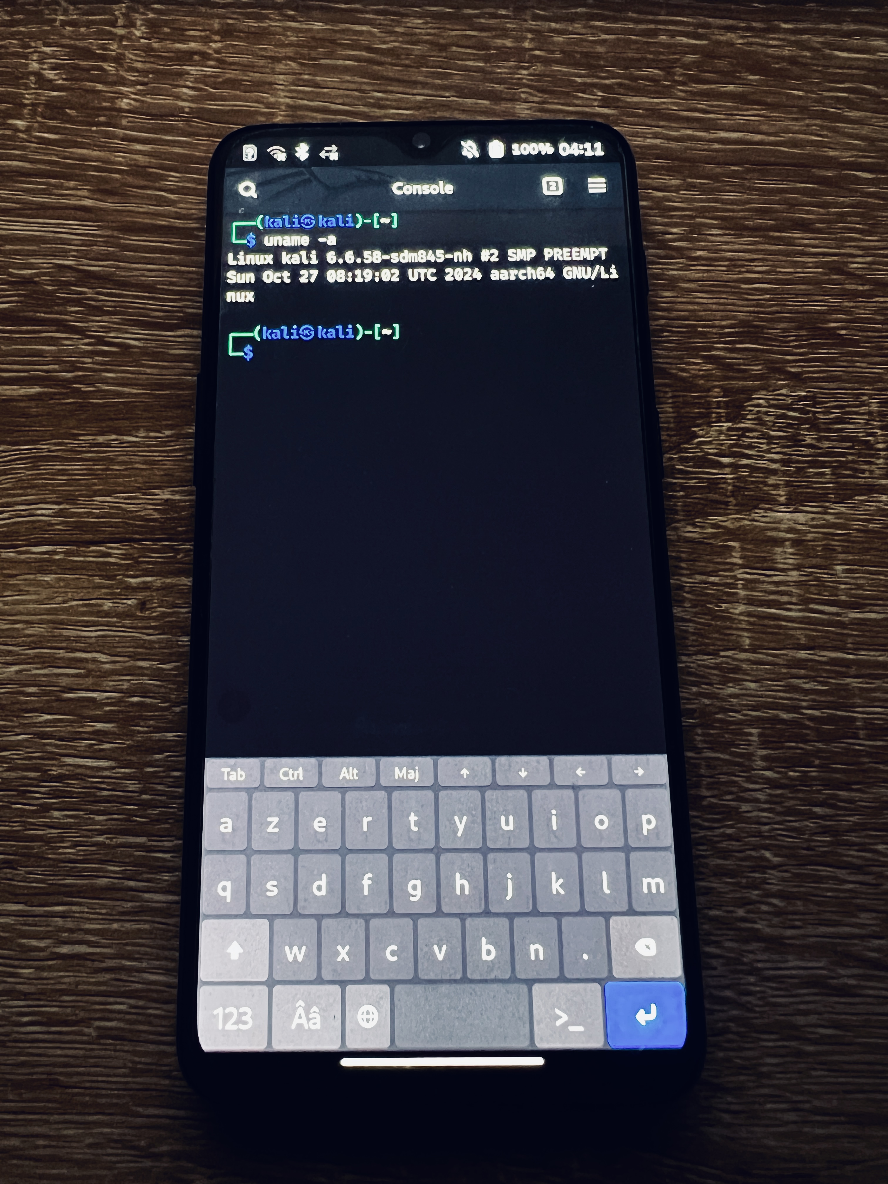 Kali NetHunter Pro sur OnePlus 6T